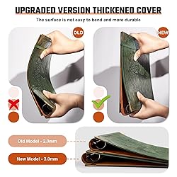 Ovesmusl Leather 3 Ring Binder Fits 8.5"x11" Letter