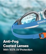 Speedo Hydropulse Youth Goggle Unisex Comfortable Adjustable Anti-Fog Anti-Leak view 6