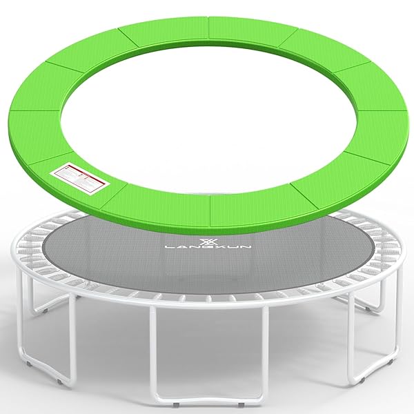 LANGXUN UNIVERSAL TRAMPOLINE REPALCEMENT SAFETY PAD, 8FT 10FT...