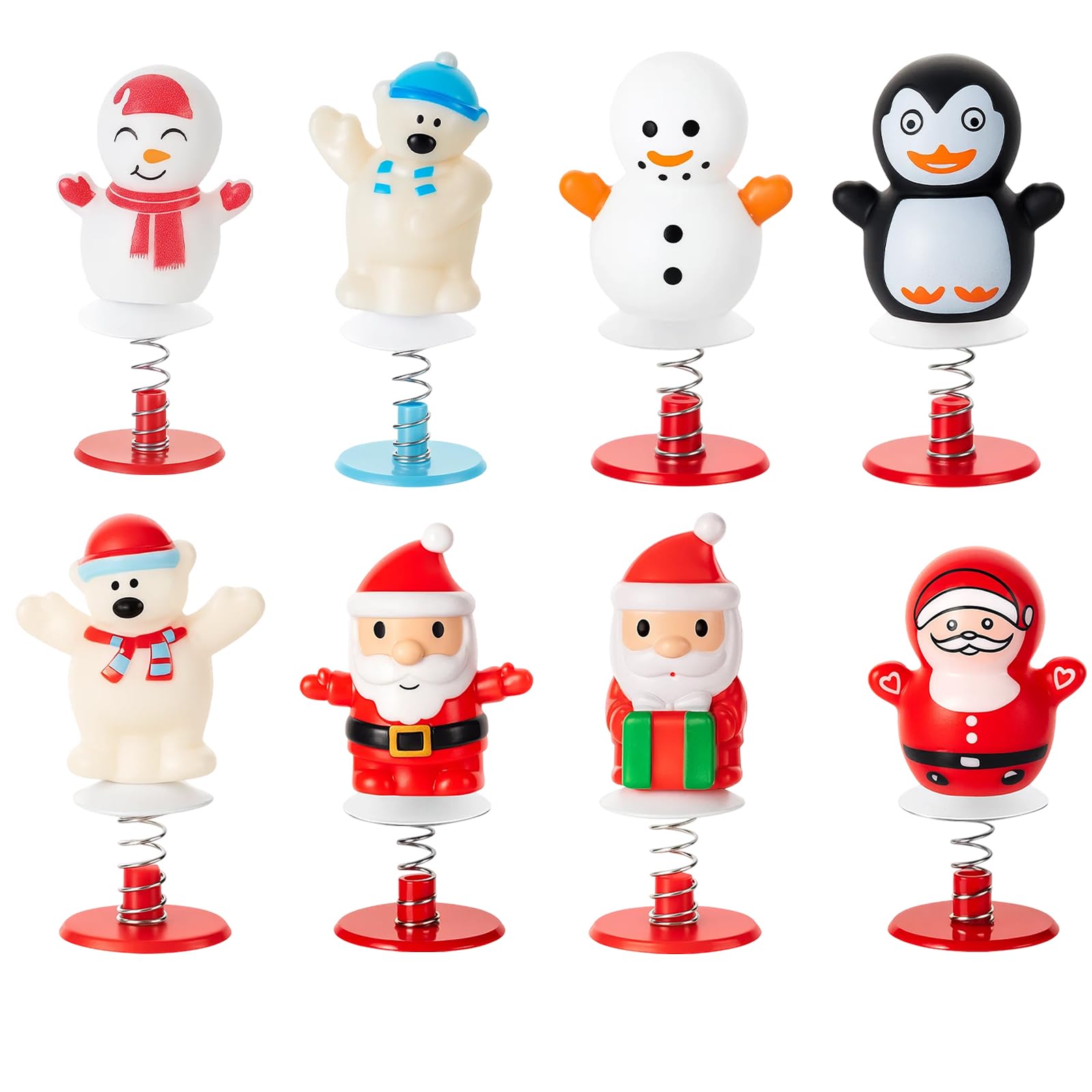8 Pcs Christmas Stocking Fillers, Christmas Spring Toys, Festive Party Favours, Small Gifts for Adults and Teens, Holiday Fun Accessories