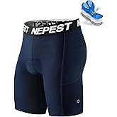 Nepest Cycling Underwear for Men Bike Shorts 4D Padded Biking Road Bicycle Biker MTB Liner Padding Shorts with Pockets