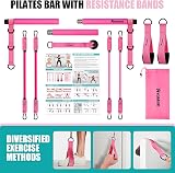 Ayombo Pilates Bar Kit with Resistance Bands 70 lb Adjustable Home Workout view 7