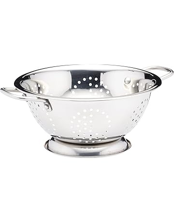 Kitchen Craft - Escurridor de Acero Inoxidable con Asas (24 cm)