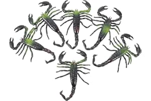 OFFSCH 6pcs Soft TPR Scorpion Prank Realistic Halloween Scorpion Props for Party and Trick Play