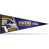 Rico Industries NFL Football Primary 12" x 30" Felt Wall Décor Pennant - Great for Home/Bed Room/Man Cave Décor