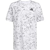 Adidas Boys Short Sleeve Cotton Camo Print T-Shirt