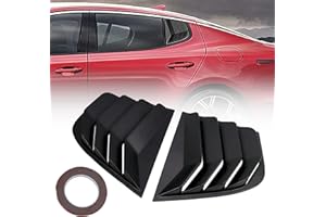 Sporacingrts Side Window Louvers Scoop Cover Sunshade Cover for 2018-2022 Kia Stinger GT Line GT1 GT2 3D ABS Plastic Ventilation Deflector Easy Installation Heat Reduction Accessories