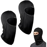 3 Pieces Winter Full Face Mask Motorcycle Face Masks, Balaclava Black Ski Mask for Men Women, UV Protector Scarf Windproof Weather Summer Cooling Neck Gaiter