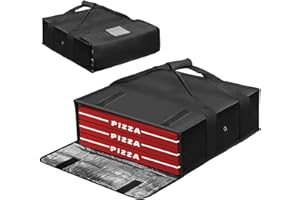 Boczif Pizza Bags - Insulated Pizza Warmer for Delivery, Reusable, 20x20x6