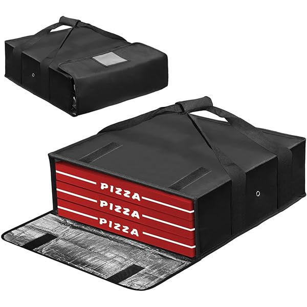 ATYARD Pizza Delivery Bag, 20" X 20" X 5" Pizza Warmer Bags For Carry