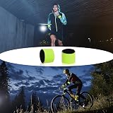 URAQT Reflector Strips 4 Pcs Reflective Snap Band Green Wrist Ankle Safety view 5