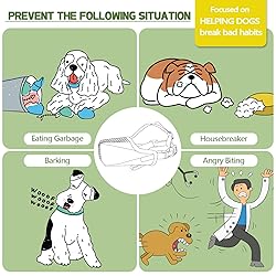 Pawfun Dog Muzzle, Soft Mesh No Barking Pet Muzzles