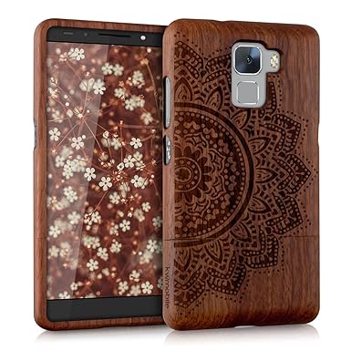 kwmobile Huawei Honor 7 / Honor 7 Premium Hülle - Handy Schutzhülle aus Holz - Cover Case Handyhülle für Huawei Honor 7 / Hon