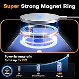 TAURI Magnetic iPhone 16 Case 6.1 Clear MagSafe Shockproof Military Grade HD view 3