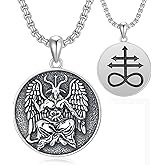 Seiyang 925 Sterling Silver Mythology | Paganism | Egyptian Necklace Jewelry Gift for Men Women with 2mm 22+2 IN Rolo Chain (with Gift Box)