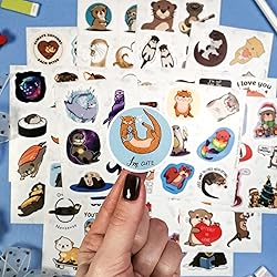 100Pcs Sea and River Otter Stickers for Laptop and