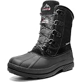 NORTIV 8 Men's Waterproof Winter Snow Boots | 200g Insulation Retains Heat to -25&deg;F; Sealed Build Keeps Feet Dry; Arch Support Reduces Fatigue INVERNO