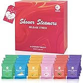 Shower Steamers Aromatherapy Birthday Gifts for Women Men, 24-Pack Stress Relief Organic Shower Bombs with Essential Oil, Valentine's Day Mother's Day Spa Gifts for Mom Wife Friends Teen Girls