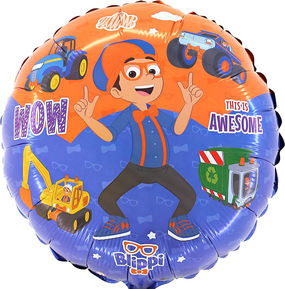 Toyland® 45cm (18") Round Blippi Character Foil Balloon - Kids Party Decorations