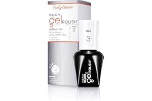 'Sally Hansen Salon Gel Polish™, Gel Top Coat, Chip Resistant, Shiny Finish, LED Lamp Required