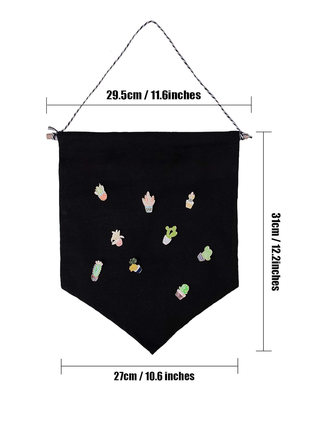 Banners Xieda 2 Pieces Wall Display Banners Enamel Pin Banners