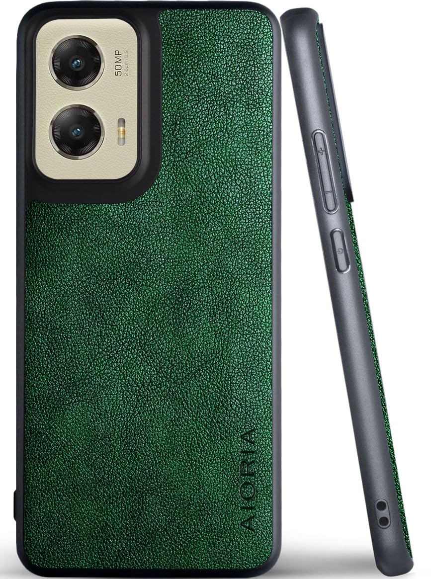 for Motorola Moto G Stylus 2024 Case Premium Leather Cover Retro Design Full Protective Phone Case for Motorola Moto G Stylus (2024) 5G (Green, for Moto G Stylus 2024 5G)