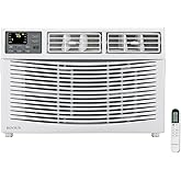 ROVSUN 8000 BTU Air Conditioner Window Unit with Heat, 4-in-1 Window AC Unit Cooler, Heater, Dehumidifier & Fan with Timer, R