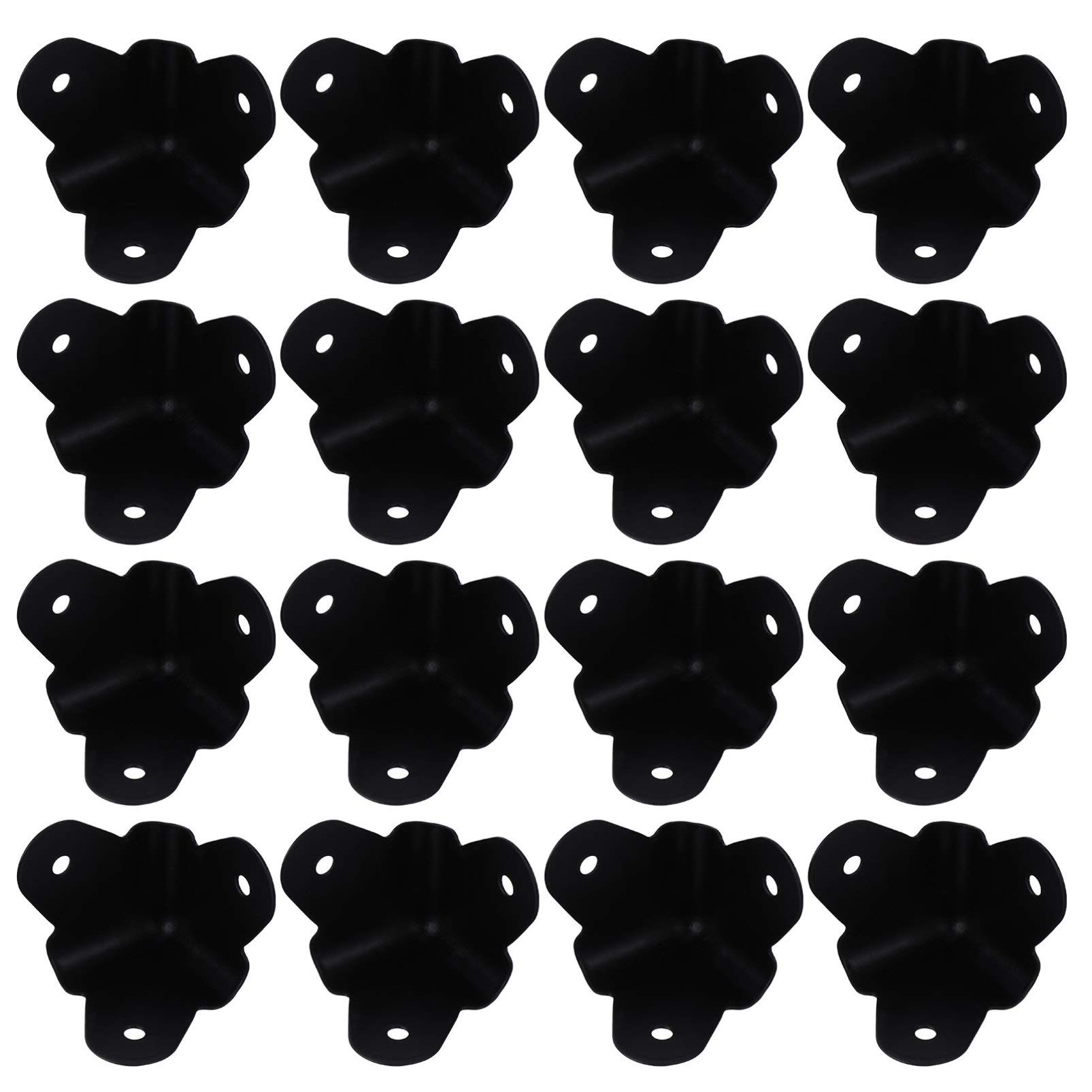 Milisten 16pcs Cabinet Speaker Corners Protectors Metal Amplifier Speaker Edge Safety Guard Replacement for PA DJ Speakers Cabinet Subwoofer Parts