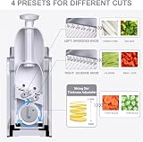 SupMaKin Safest Mandoline Slicer 4 Modes 40 Thicknesses with Guard Gray view 3