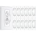 Bates Light Switch Guard Cover - 12 Pack Clear Toggle Switch Cover and Blocker - Child Proof Guard for Light Switches