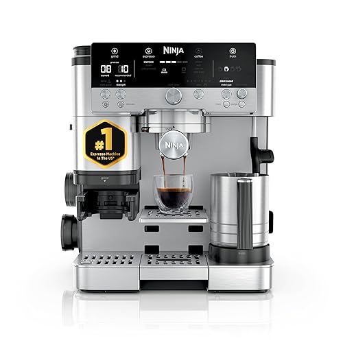 Ninja Luxe Café 3-in-1 Espresso, Drip Coffee and Cold Brew Machine  Intergrated Coffee Grinder, Milk Frother, Assisted Tamper Built-In  Espresso