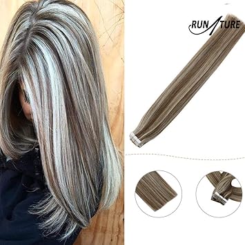 Amazon Com Hair Extensions Tape In Human Hair Runature 22 Extre