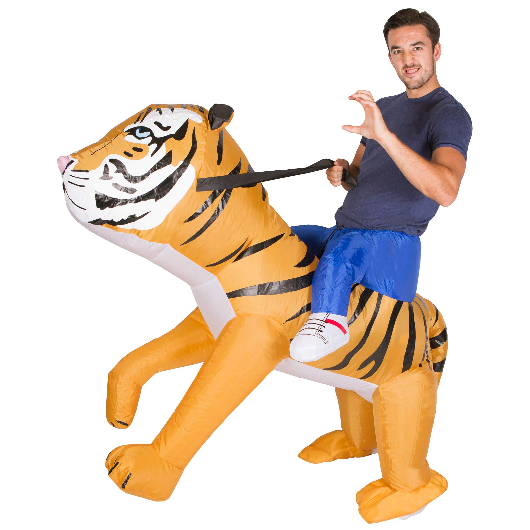 Bodysocks Fancy Dress Inflatable Tiger Costume for Adults
