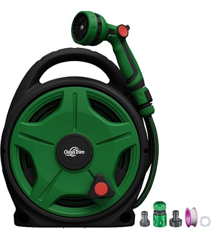 Retractable Garden Hose Reel With 10 Patterns Spray Nozzle, 42.5