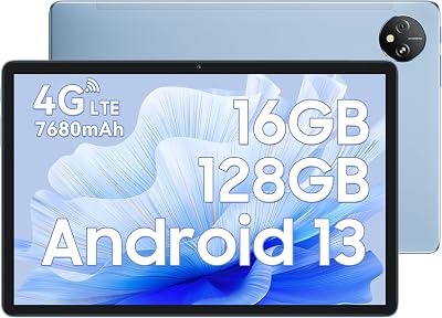Blackview TAB 80 LTE 8GB RAM 128GB Storage Blue Tablet