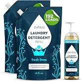 Puracy Laundry Detergent - Enzyme-Powered Liquid Laundry Detergent Concentrate, Natural Laundry Detergent Seen on TikTok, Non-Toxic (Fresh Linen, 48 fl oz, Pack of 2, and 16 fl oz)