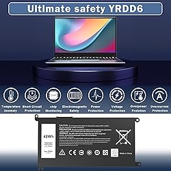 COWOOGMZ 42Wh YRDD6 Battery Replacement for Dell I