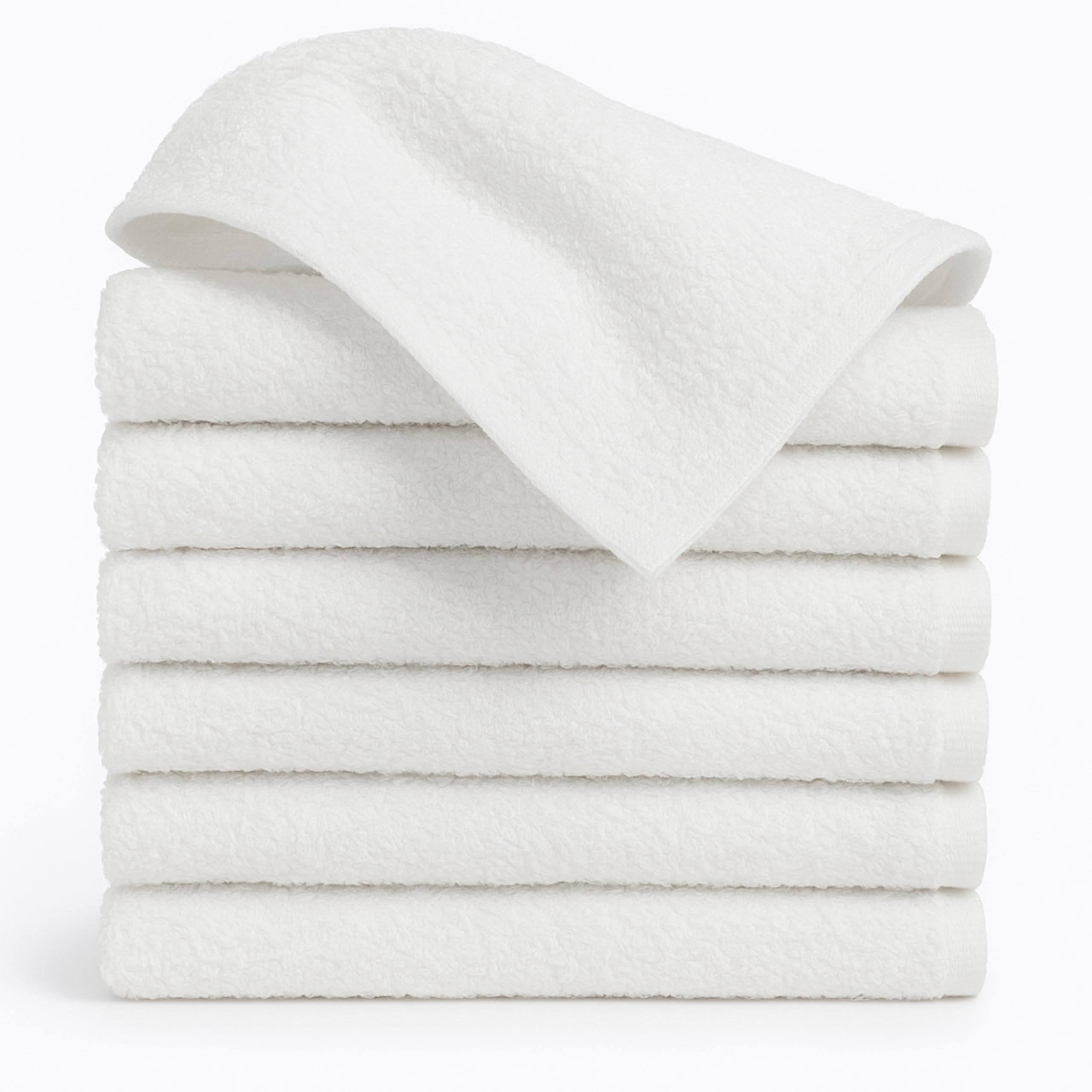 Dudu N Girlie Terry Cotton Baby Towelling Nappies, 6-Piece, White & Blue