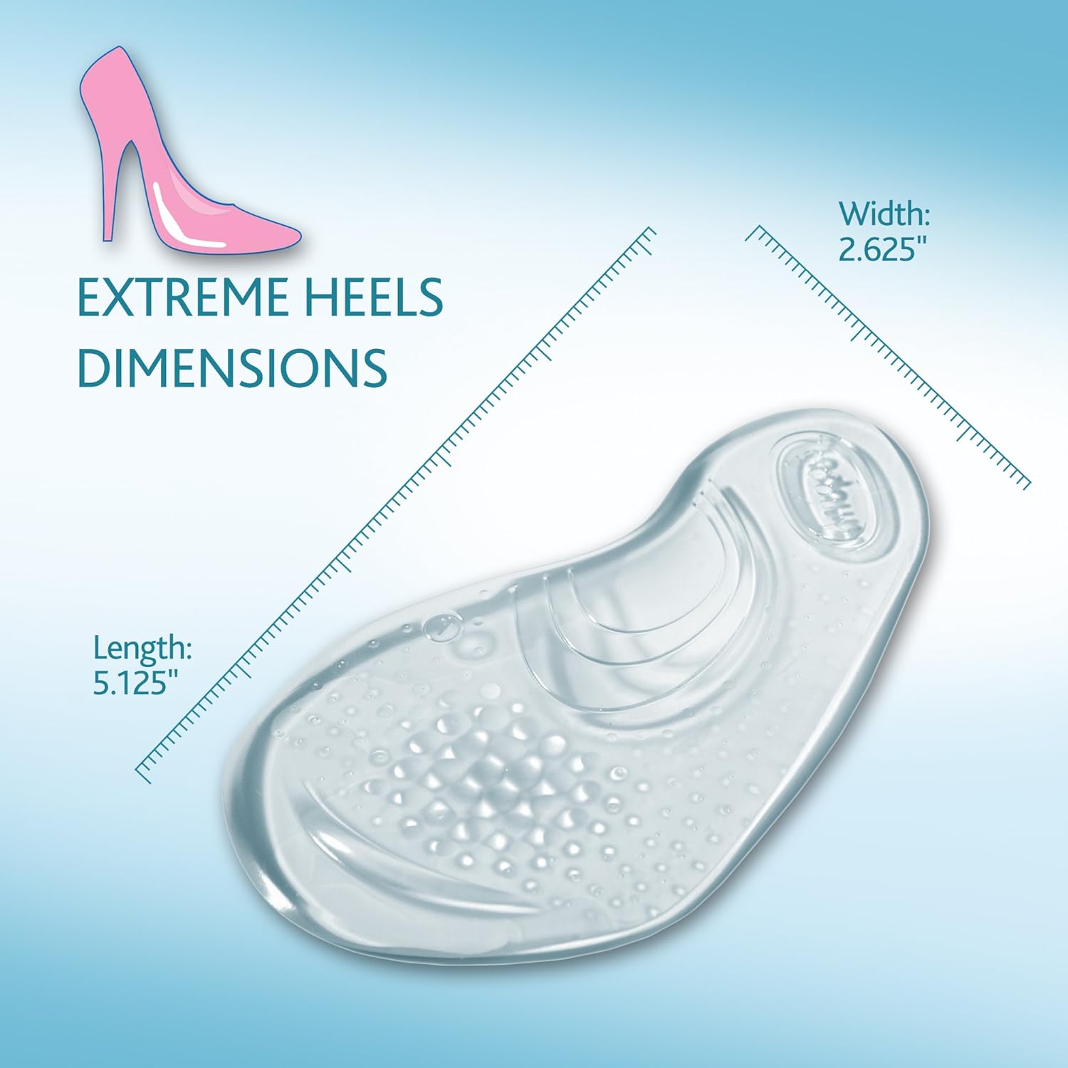 Amope GelActiv Extreme Heels Insoles for Women, 1 pair, Size 5-10: Health & Personal Care