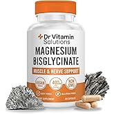 Magnesium Glycinate 400mg (Buffered Magnesium Bisglycinate Chelate) | Albion® Chelated Magnesium for Muscle & Nerve Support + Calm | High Absorption, Gentle on Stomach | 60 Vegan Capsules