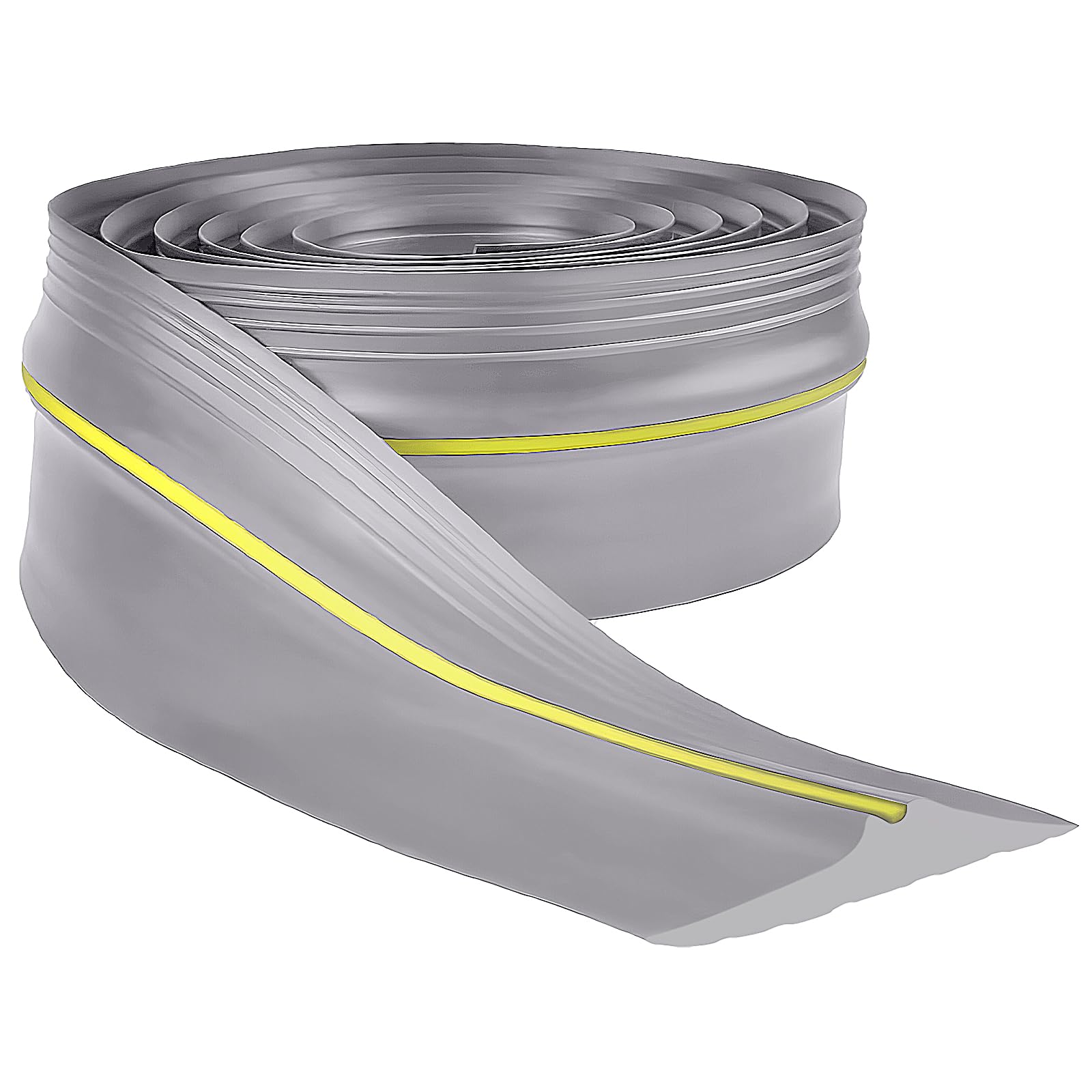 Storystore Garage Door Seal, 4.8m EPDM Rubber, Grey, Weatherproof Floor Seal for Garage Doors