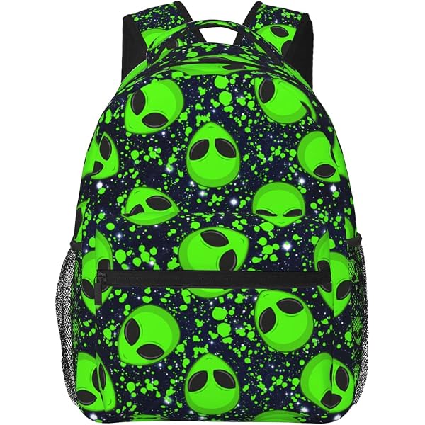Mini Backpack Green Alien Fashion Backpack Purse Shoulder Bag Casual Daypack 109137-1.jpg main image 4