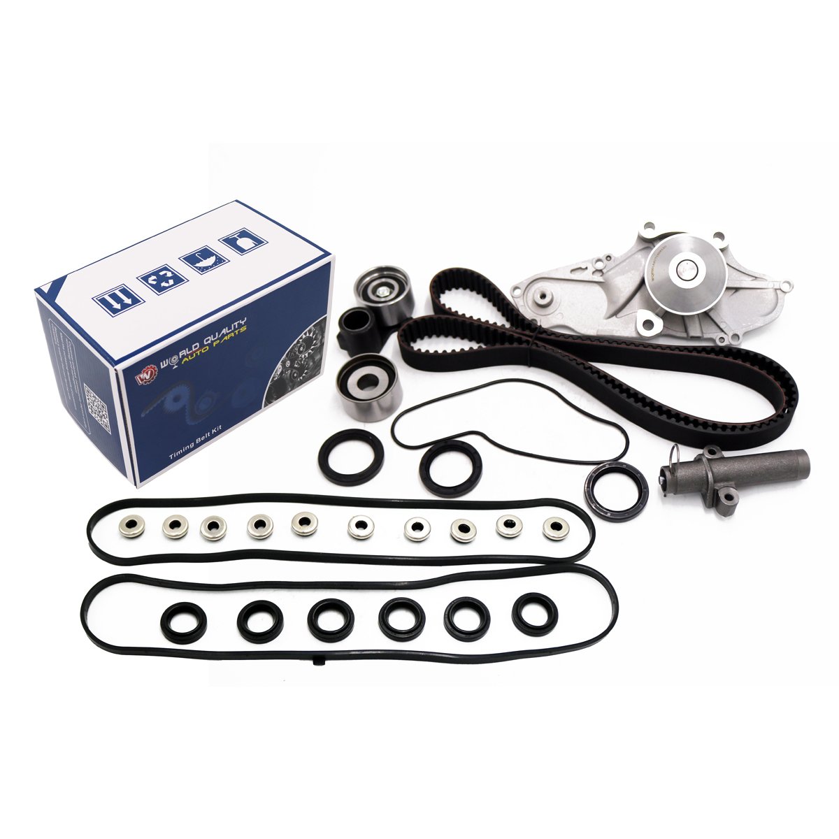 Photo 1 of Timing Belt Kit Water Pump w/Tensioner Gaskets Grommets Fit 1998 1999 2000 2001 2002 2003 2004 For Honda Odyssey/Pilot For Acura CL/MDX/TL 3.0L 3.2L 3.5L