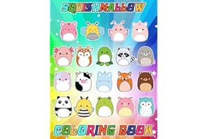 Squish-mallow's Coloring Book For Kids And Adults: A Collection Of 50+ Playful Artwork Designed For Stress Relief And Creativ