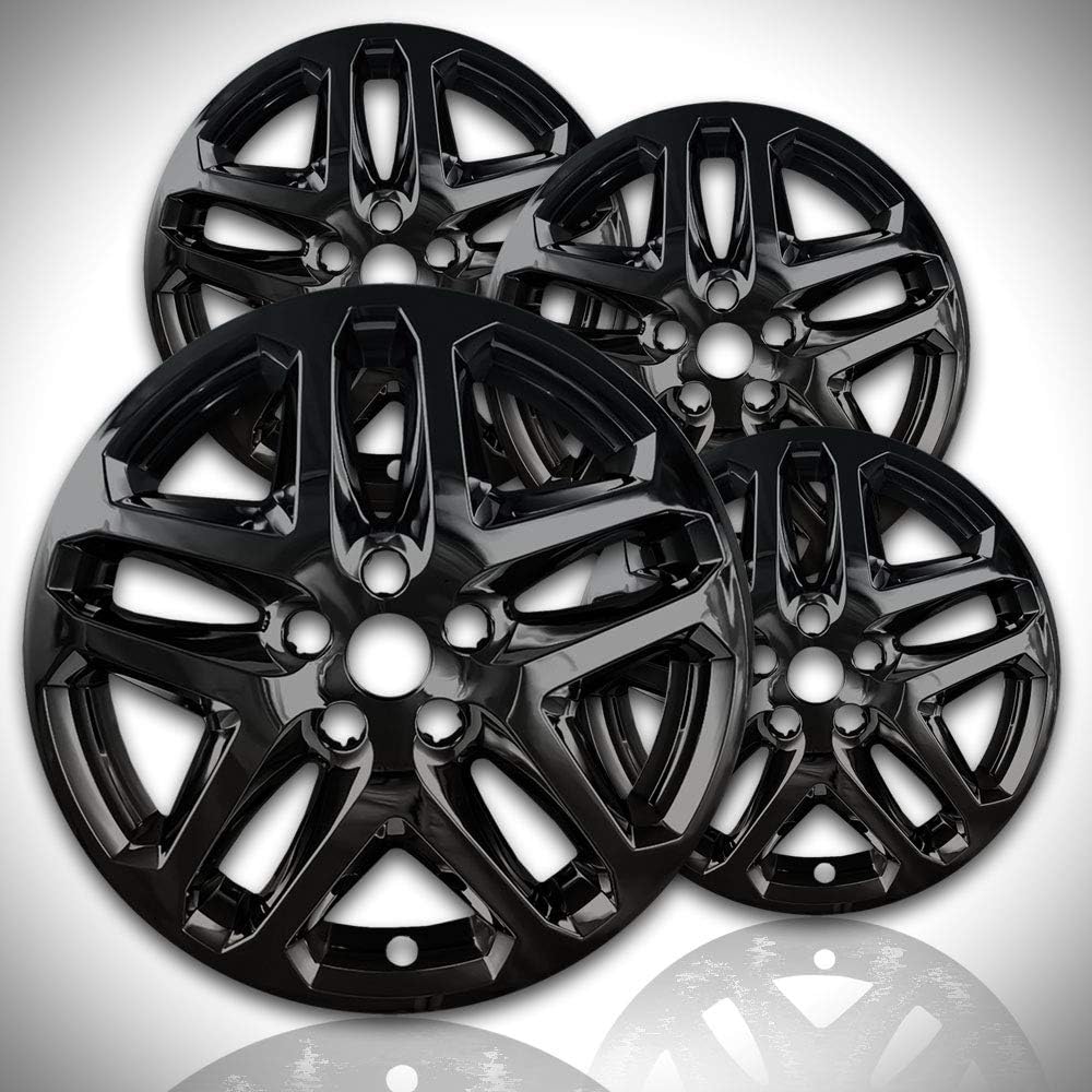 17" Gloss Black Wheel Skin Kit fits Ford Fusion 2013-2016 - ABS 4 Pack