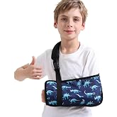 Ledhlth Animal Kids Arm Sling For Broken Arm Elbow Injury Recovery | Adjustable shoulder strap, animal printed sling for toddler kids little boys 3-7Y child arm fracture &amp; elbow injury care