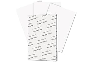 Springhill Cardstock Paper, White Paper, 110lb, 199gsm, 11 x 17, 92 Bright, 1 Ream / 250 Sheets - Index Card Stock, Thick Pap
