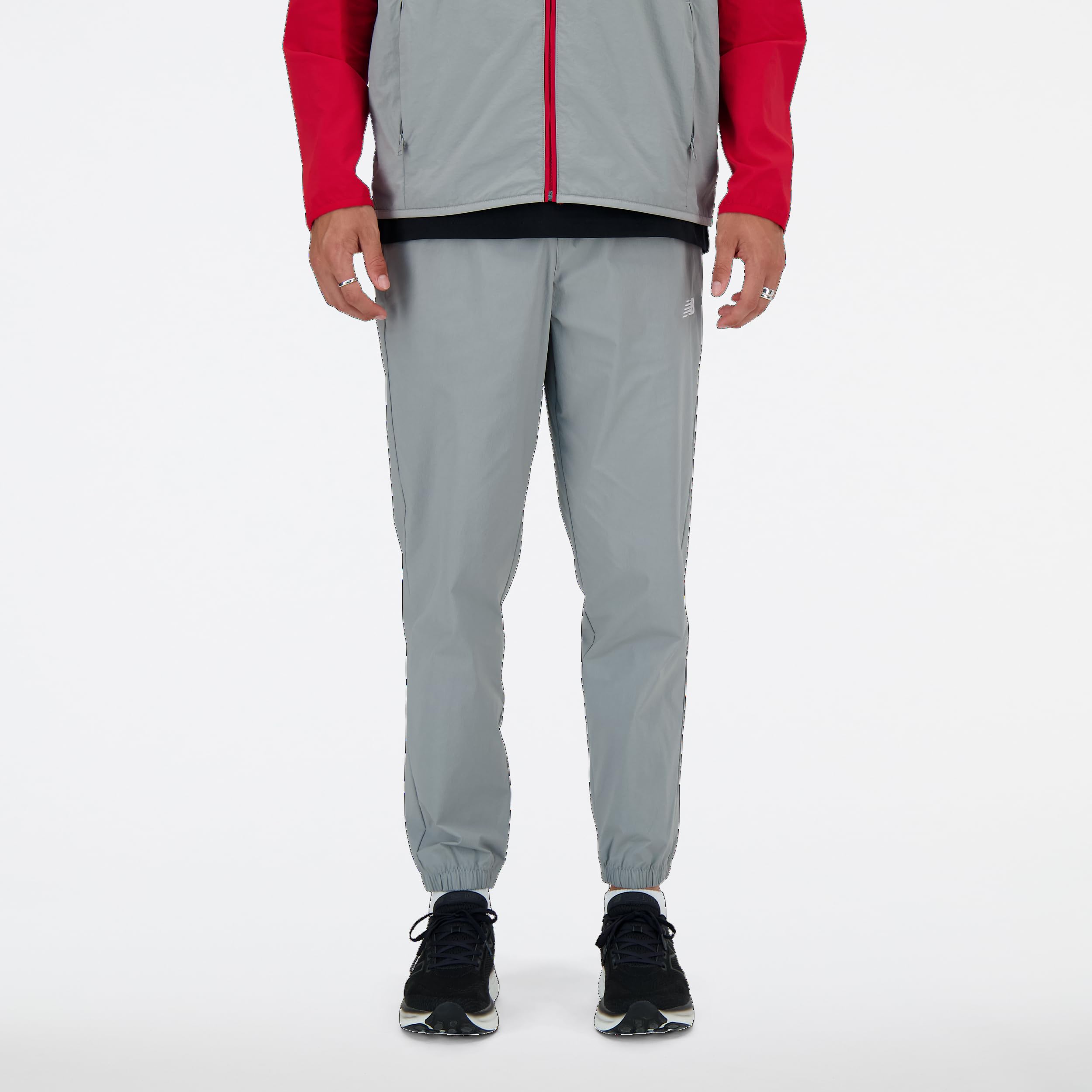 New Balance Men’s Athletics Stretch Woven Jogger, Slate Grey, X-Small