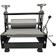 HQHAOTWU Slab Roller Machine Manual Slab Roller Engraving Press for Printmaking Tabletop Print Making Machine Gravure and Relief Printing Machine Table Size 19.7x12.6 in with Adjustable Height