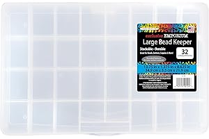 The Beadery - Large Bead Keeper Storage Box, 32 Compartment - 2176